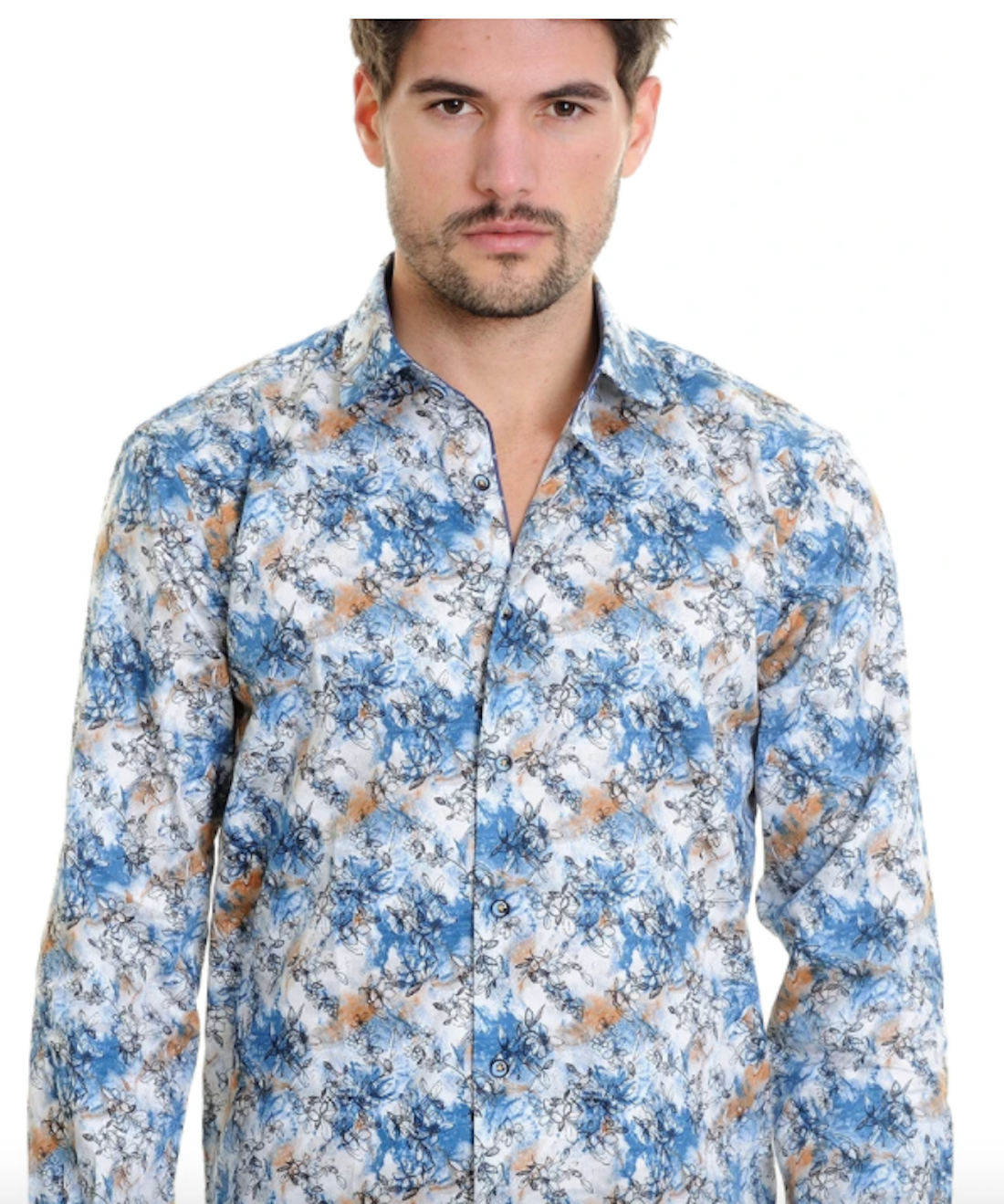 Camisa de manga larga para hombre MZ 1129