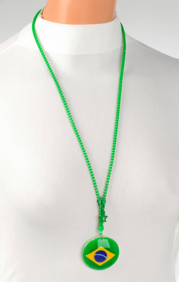 Brazil Zipper Necklace
