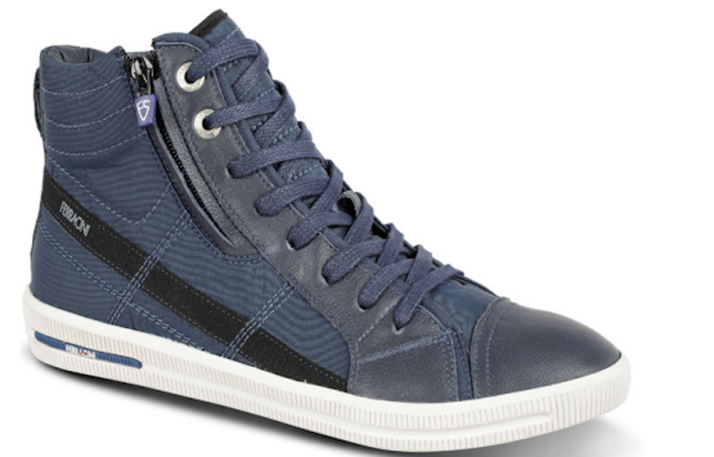 Ferracini Men's Soho High Top Leather Sneaker 8309