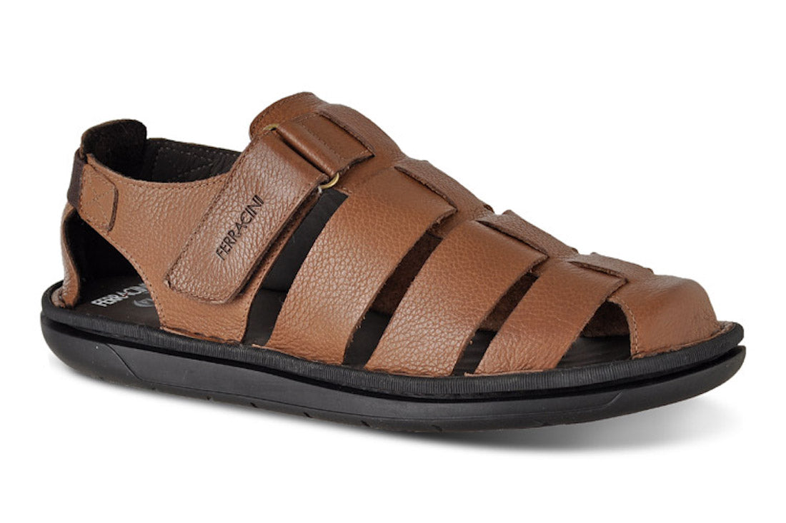 Sandalias Hombre Ferracini Bora Cuero 2463 C