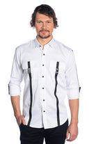 Camisa masculina de manga comprida LMZ 1002-D