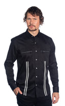 Camisa de manga comprida masculina LMZ 1007-D