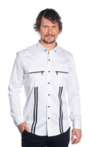 Camisa de manga comprida masculina LMZ 1007-D