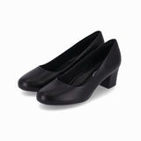 Piccadilly padded high heeld in black