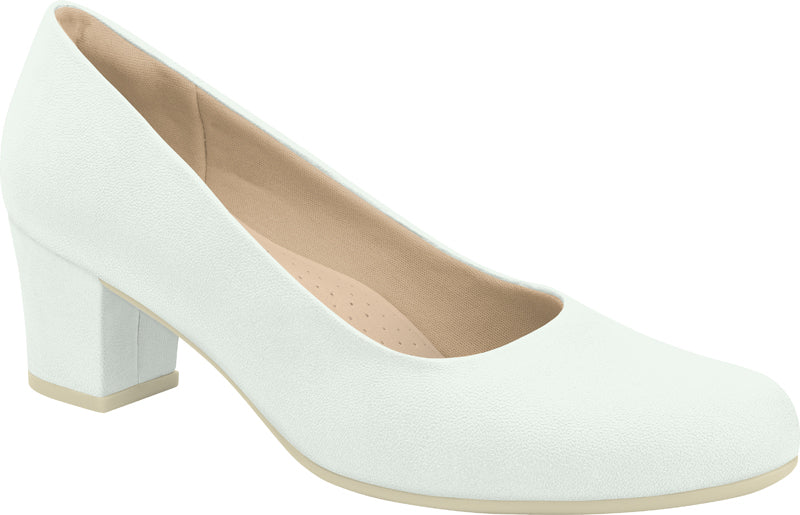 Piccadilly padded high heels in white