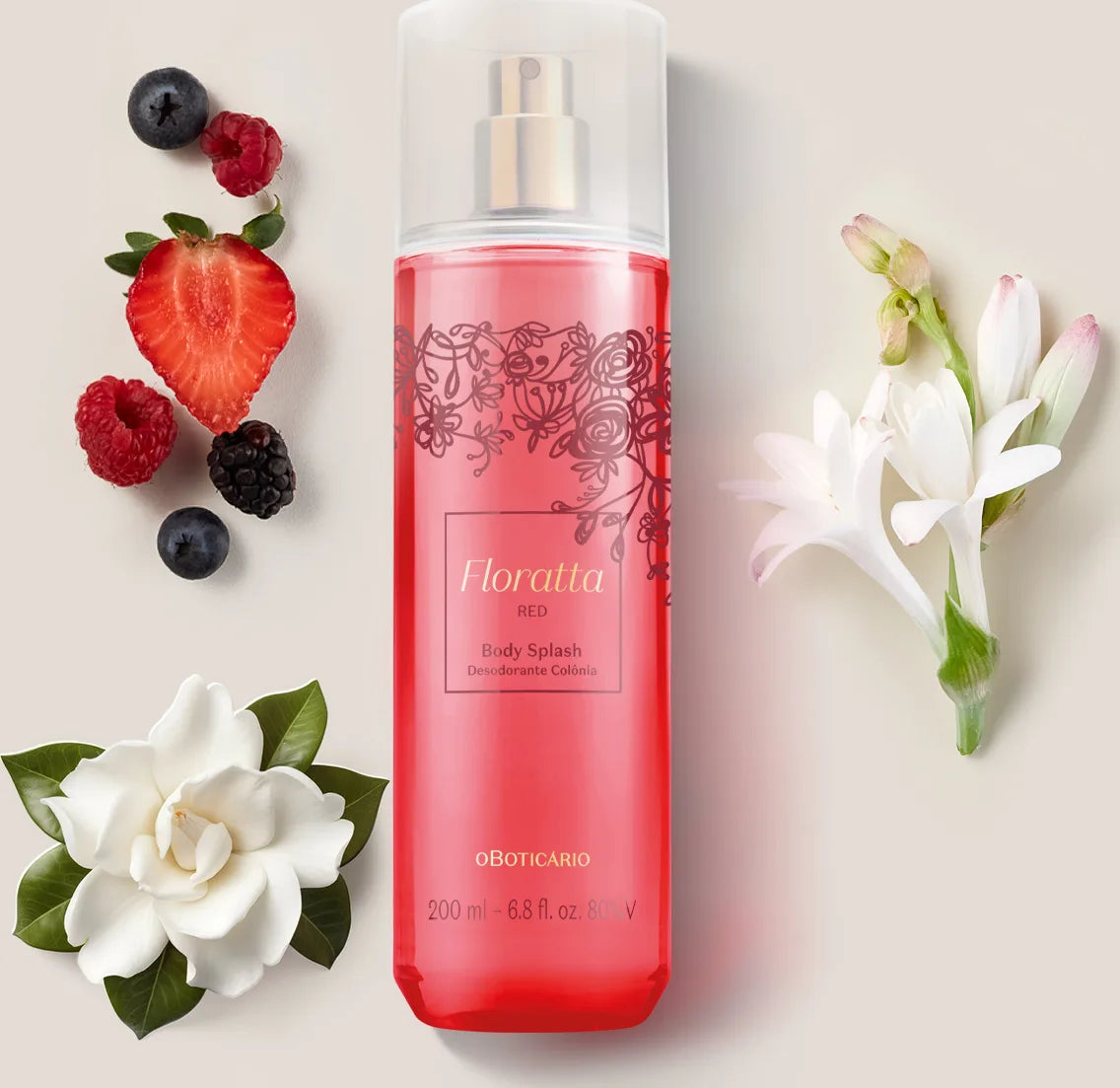 O Boticario Women's Floratta Red Body Splash