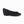 Piccadilly cushioned flat shoe with a low heel in black color and a bow on the top with a golden logo