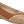 Piccadilly heeled flat in dark beige with golden strap detail on the upper and light beige accents.