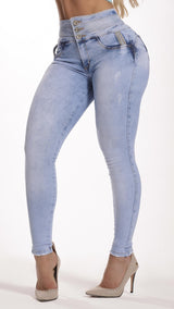 CALÇA JEANS DE CINTURA ALTA PARA MULHER RHERO 56708