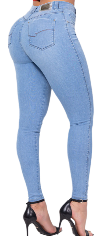 Pit Bull Jeans Pantalones Vaqueros de Talle Alto para Mujer con Levantamiento de Glúteos 9945