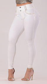 Calça skinny feminina de cintura alta Rhero 56693