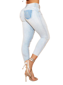 Pit Bull Jeans Women's High Waist Ripped Jeans Pants With Butt Lift 65051