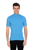 Camiseta masculina LMZ com zíper frontal 2645