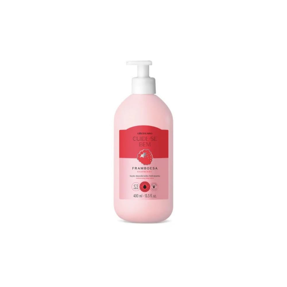 O Boticario Cuide Se Bem Women's Body Moisturizing Raspberry