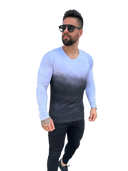 Camisa masculina de manga comprida gradiente Volar 1440 W