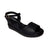 Piccadilly high-heel sandal in black, featuring a soft, curshuined insole. includes an adjustable  ankle buckle, ensuring elegance and a comfortable  fit. 
