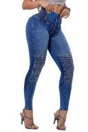 Rhero Women's Compression Skinny Jeans Pants with Butt Lift 57128