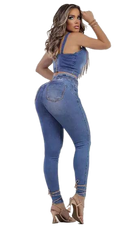 Rhero Women's High Waisted Butt Lift Stretch Jeans Pants 56745