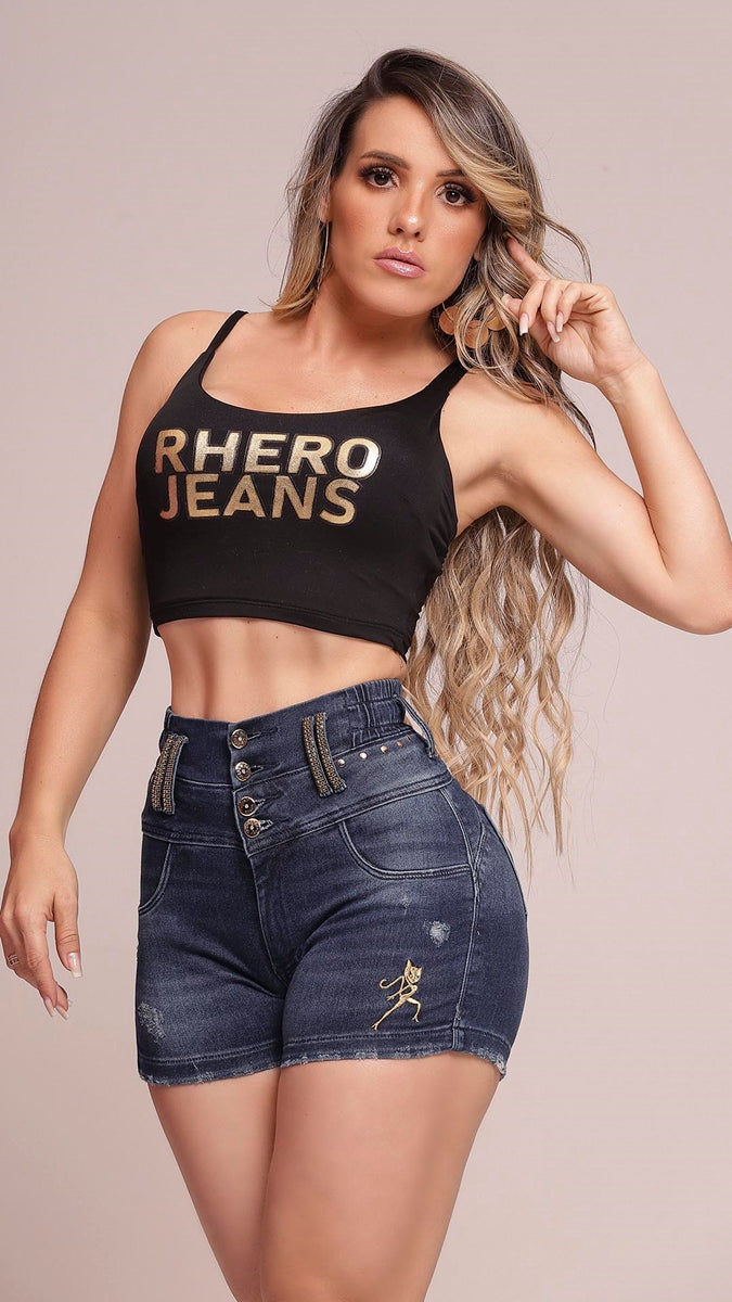 Shorts jeans feminino Rhero 56436