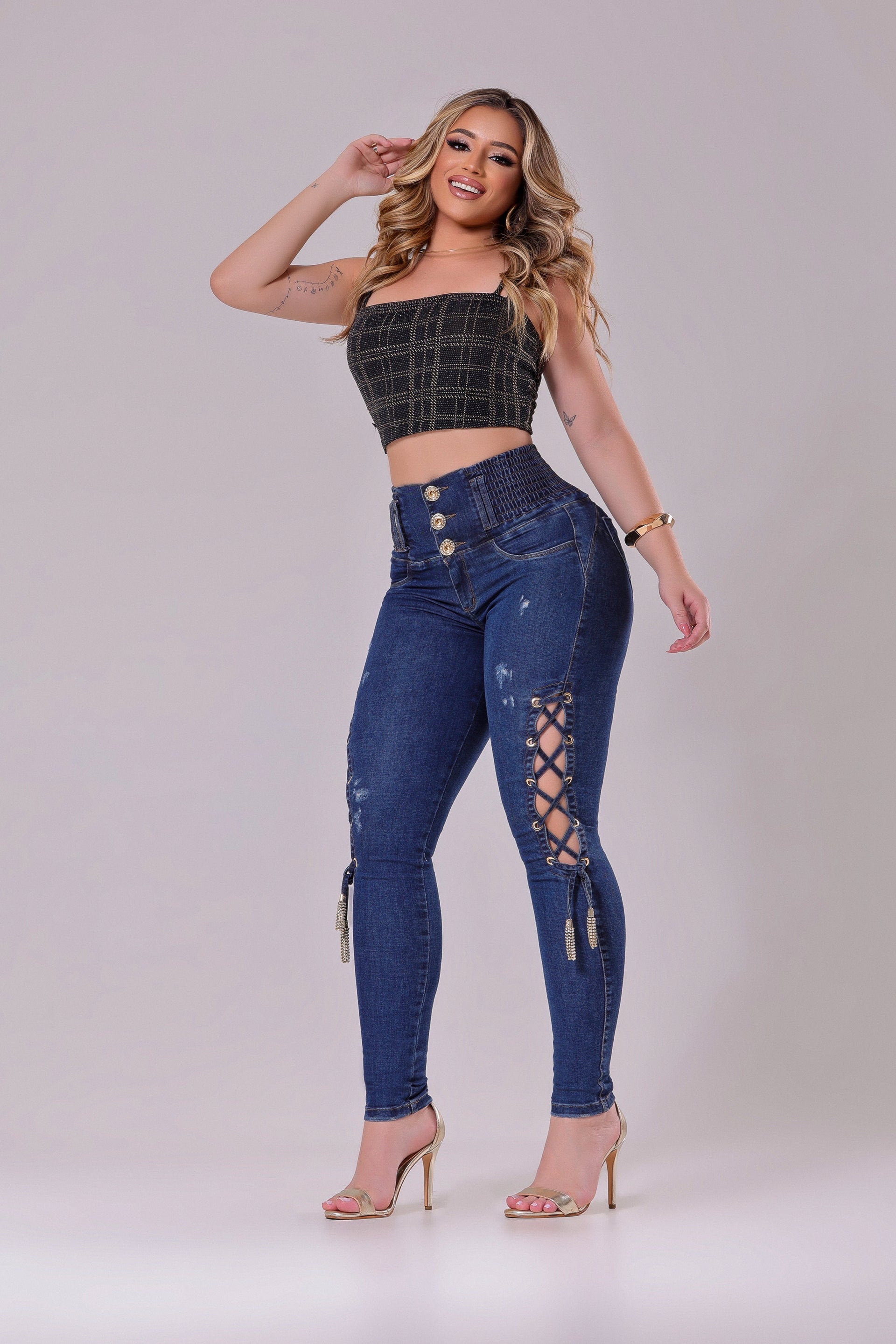 Rhero Women's High Waisted Jeans Pants with Butt Lift 57080 – Attitude  Fashion