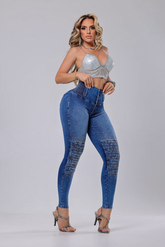 Rhero Women's Compression Jeans Pants 57128
