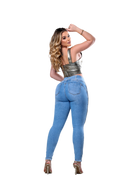 Calça Jeans Feminina Rhero Cintura Alta Bumbum Lift 57320