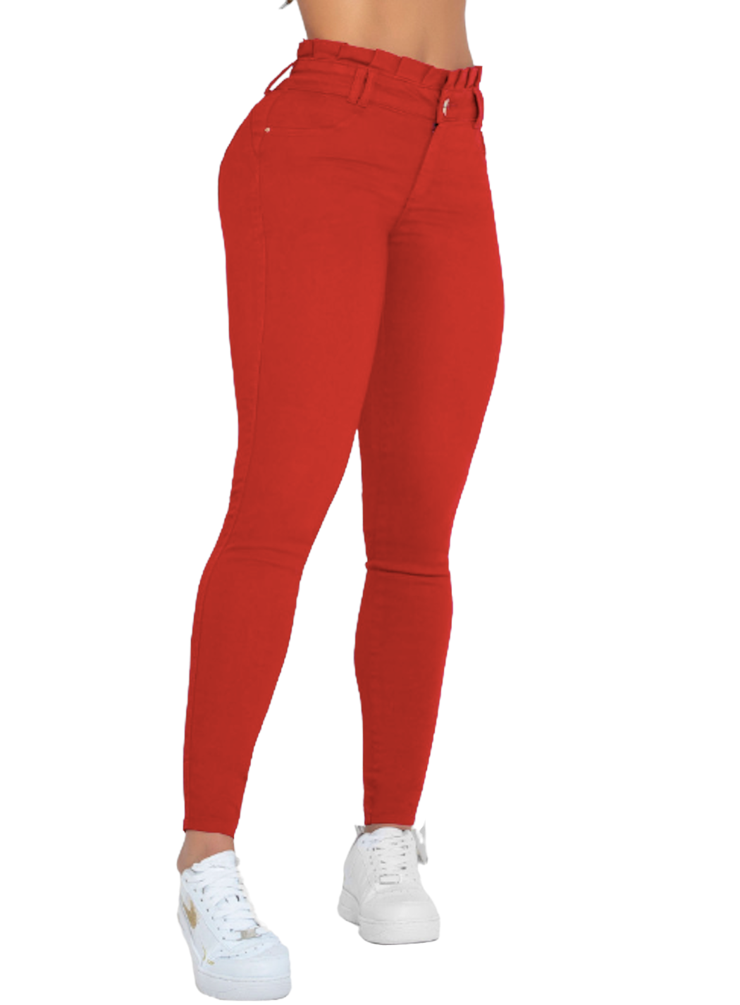 Calça jeans feminina de cintura alta Pit Bull Jeans com levantamento de bunda 59461