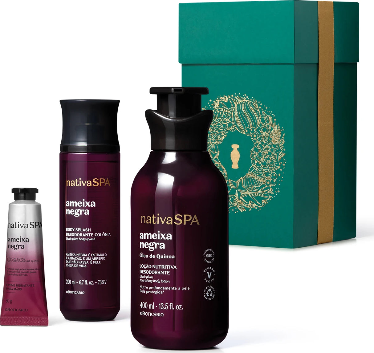 O Boticario Nativa Spa Black Plum Gift Set