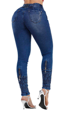 Rhero Women's High Waisted Skinny Jeans Pants 56677