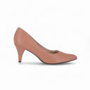 Piccadilly Women's Dark Beige High Heel Pump Shoe 745035