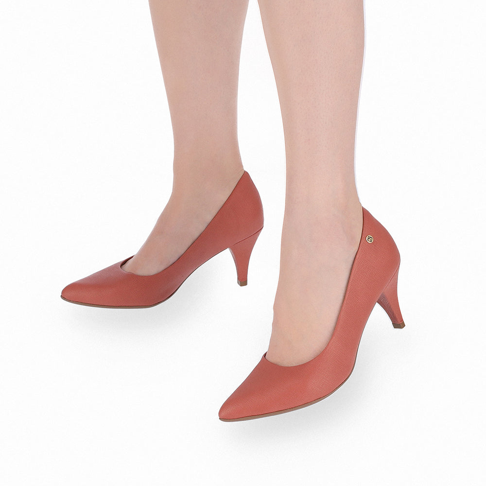 Piccadilly Women's Red High Heel Pump Shoe 745035