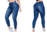 Calça jeans feminina de cintura alta Pit Bull com levantamento de bumbum 61381