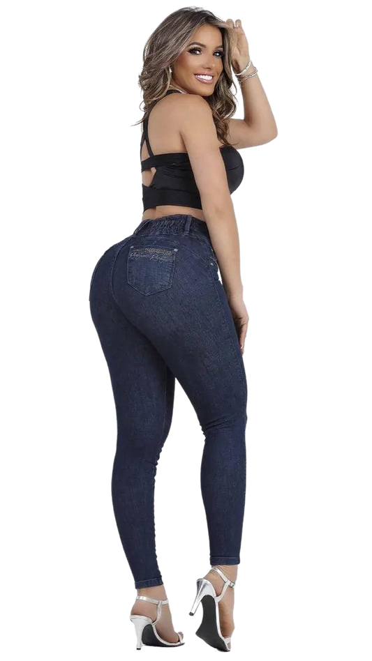 Rhero Jeans de Mujer Pantalones Pitillo de Talle Alto 56671