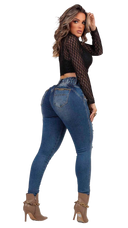 Calça Jeans Skinny Cintura Alta Rhero Feminina Butt Lift | Levanta Cola | Empina Bumbum 56623