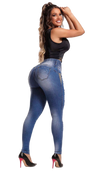 Calça jeans skinny feminina de cintura alta Rhero 56565