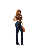 Lemonette Women's Butt Lift Flair Jeans Pants 94018