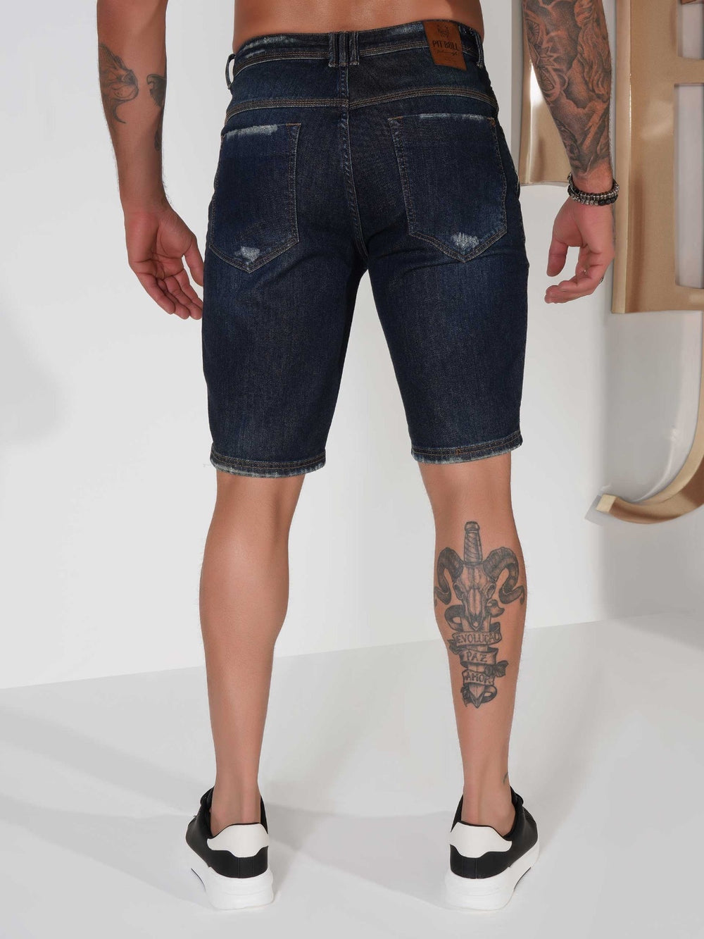 Bermuda Jeans Pitbull Jeans Masculino Pit Bull Jeans Bermuda