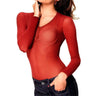 Blusa segunda pele transparente feminina Lupo Loba manga longa com microfibra 845