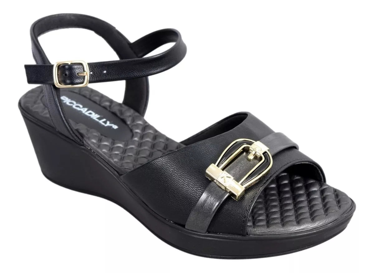 Sandália Piccadilly Wedge Feminina 540318