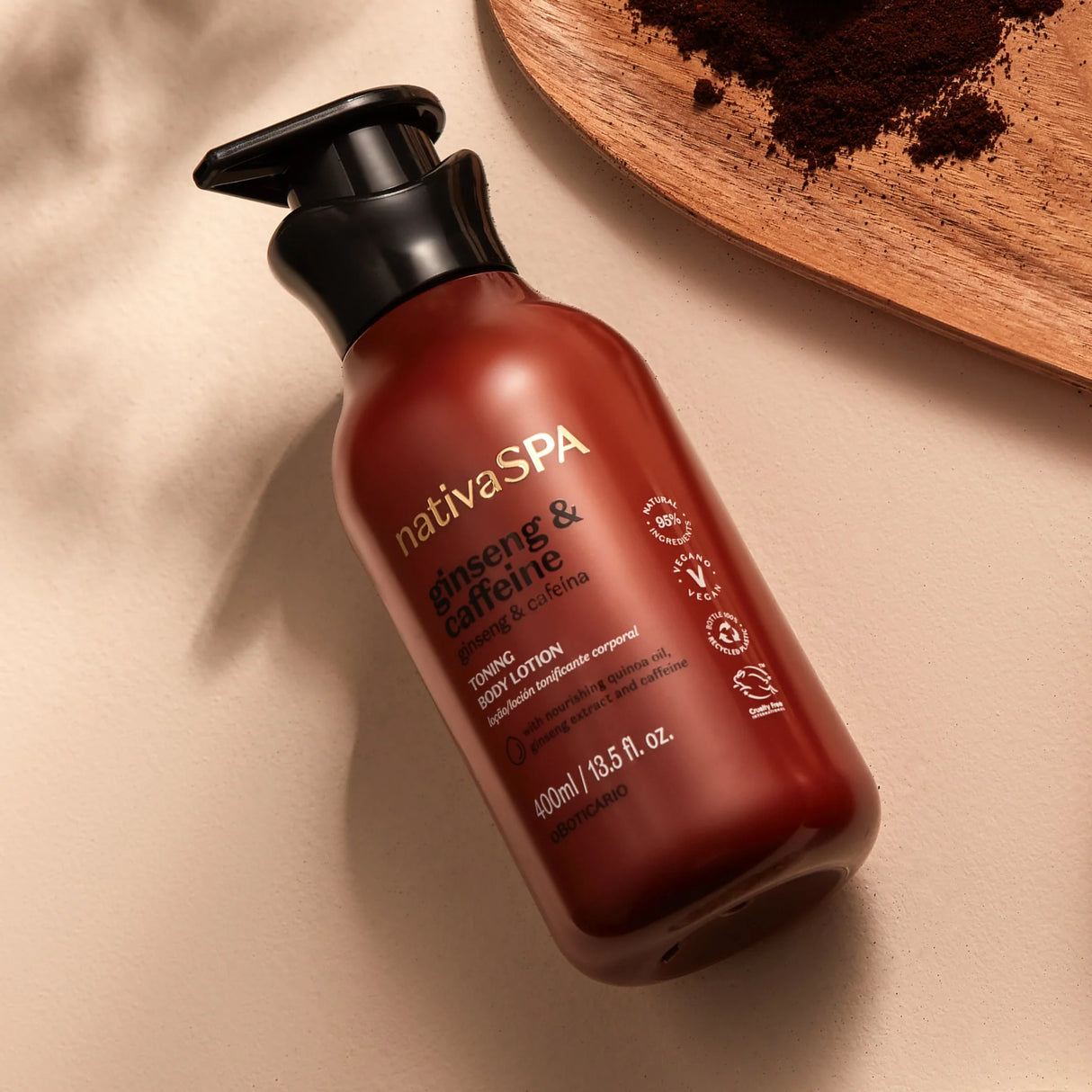 O Boticário Nativa Spa Ginseng Loção Corporal Hidratante Feminina