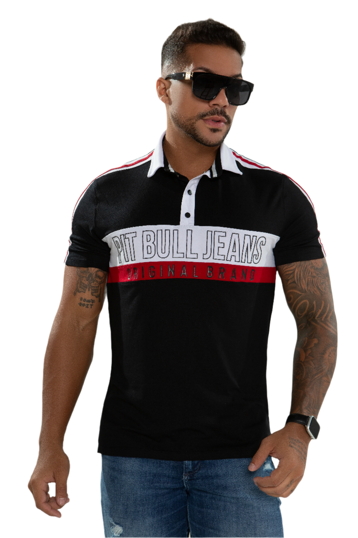 POLO DE HOMBRE JEANS PIT BULL 81966
