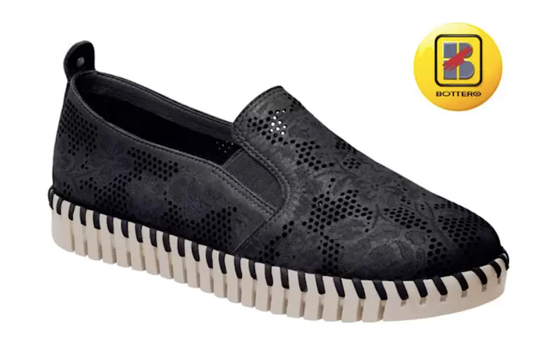 Bottero Women's Chic Leather Slip-On Shoes – Attitude Fashion