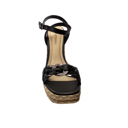 Bottero Women's Wedge Leather Sandal 341521