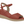 Piccadilly high-heel sandal in coral, featuring a soft, cushioned insole. includes an adjustable ankle buckle.