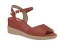 Piccadilly high-heel sandal in coral, featuring a soft, cushioned insole. includes an adjustable ankle buckle.