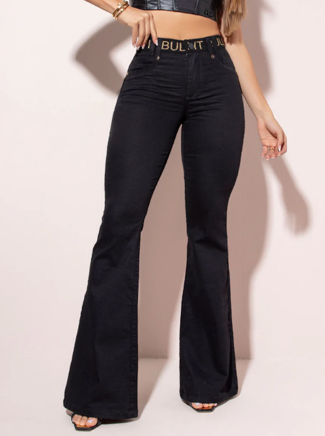 Pit Bull Jeans Women's Flare High Waisted Pants 66538