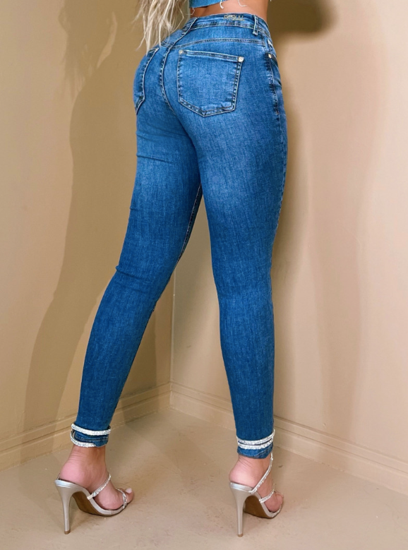 Pit Bull Jeans Women's High Waisted Ripped Jeans With Butt Lift 65028