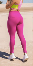 Leggings de compressão femininas de cintura alta Romance 66124
