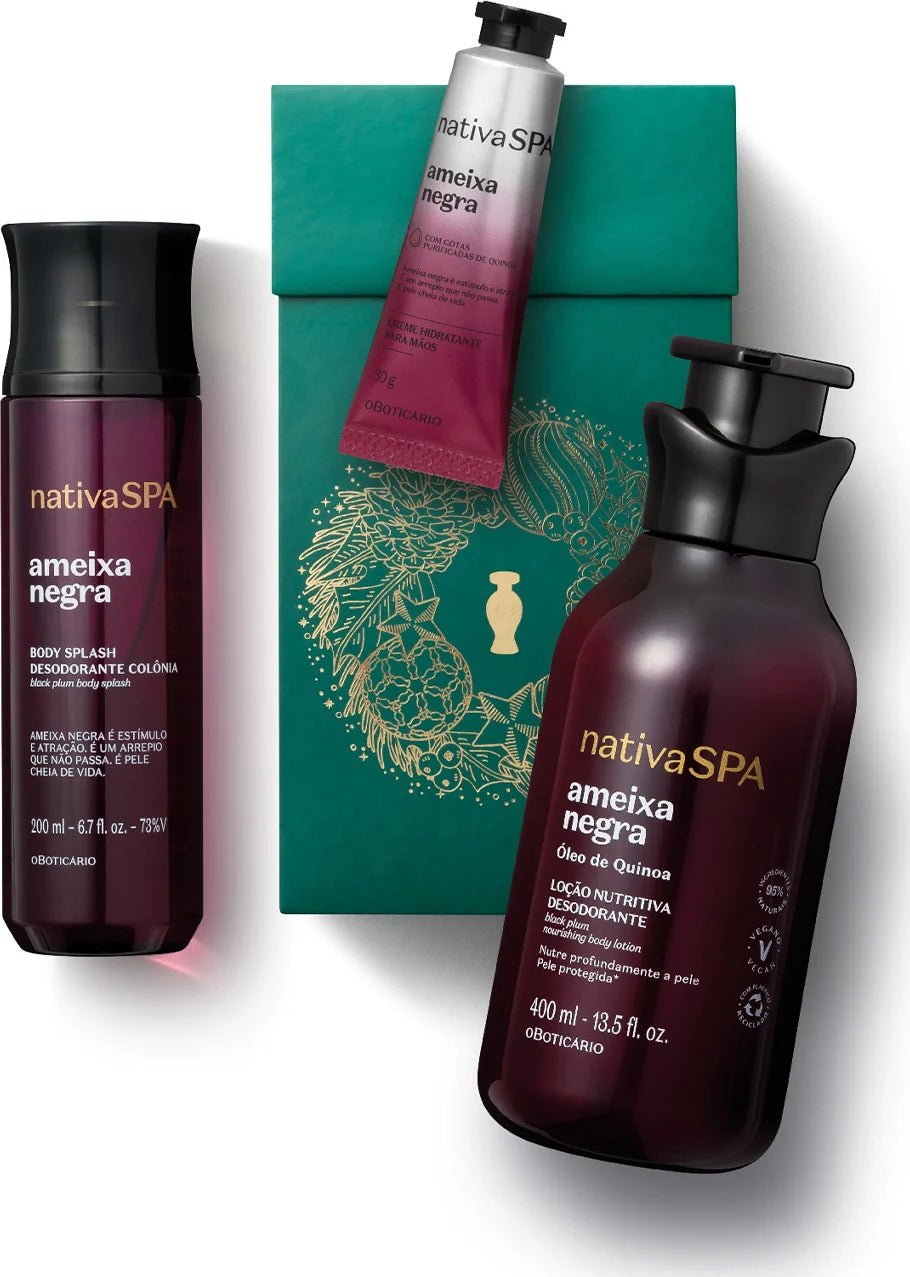 O Boticario Nativa Spa Black Plum Gift Set