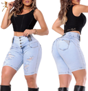 Shorts jeans longos femininos Rhero 56863